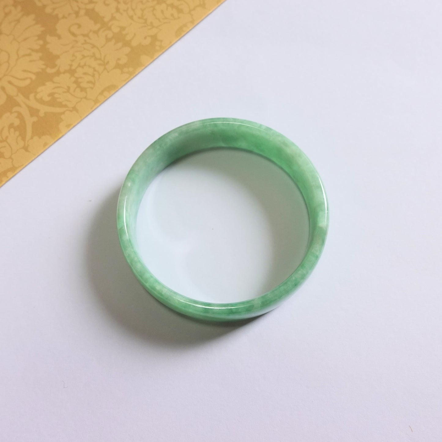 翡翠#STC411-豆綠手鐲