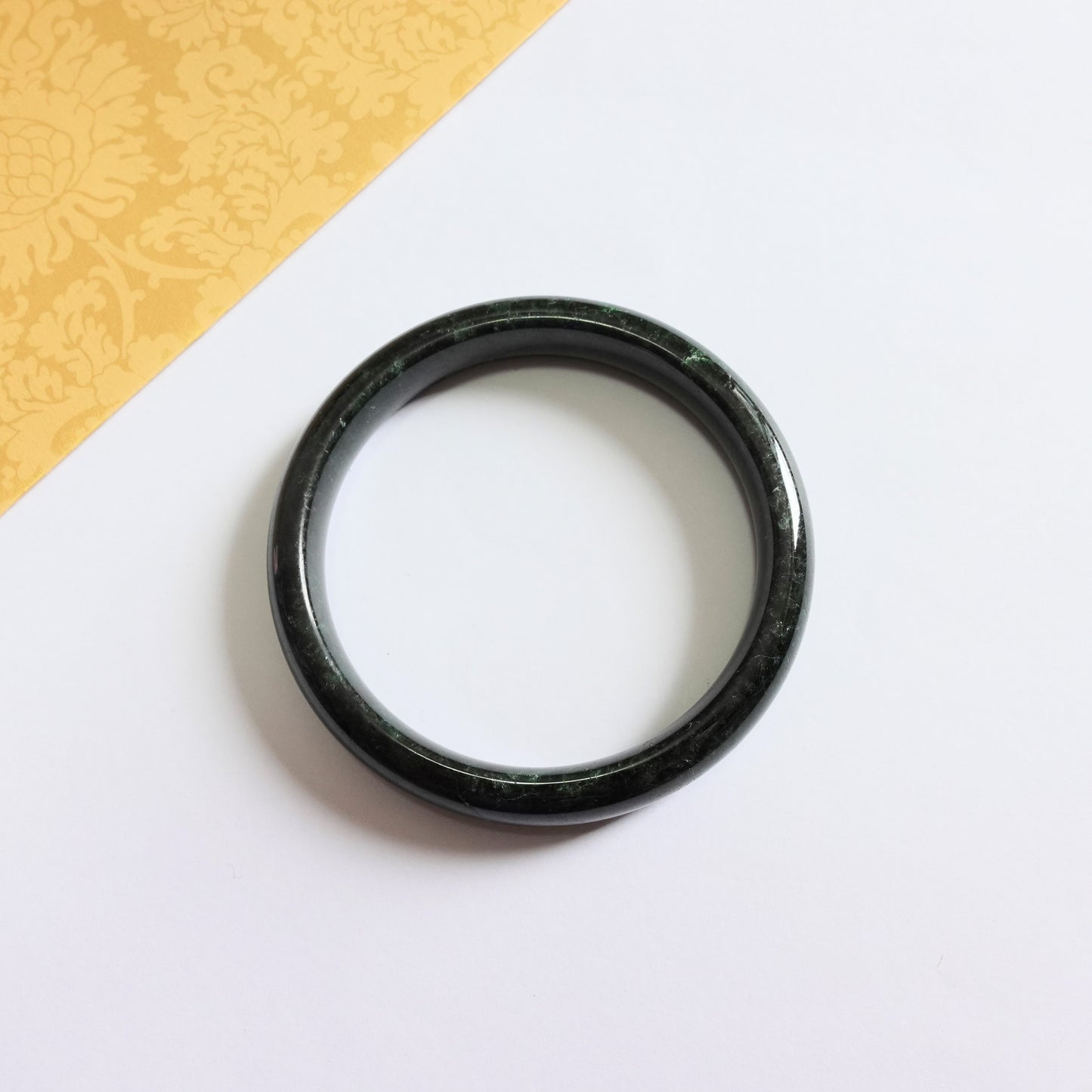 翡翠#STC406-黑乾青福鐲