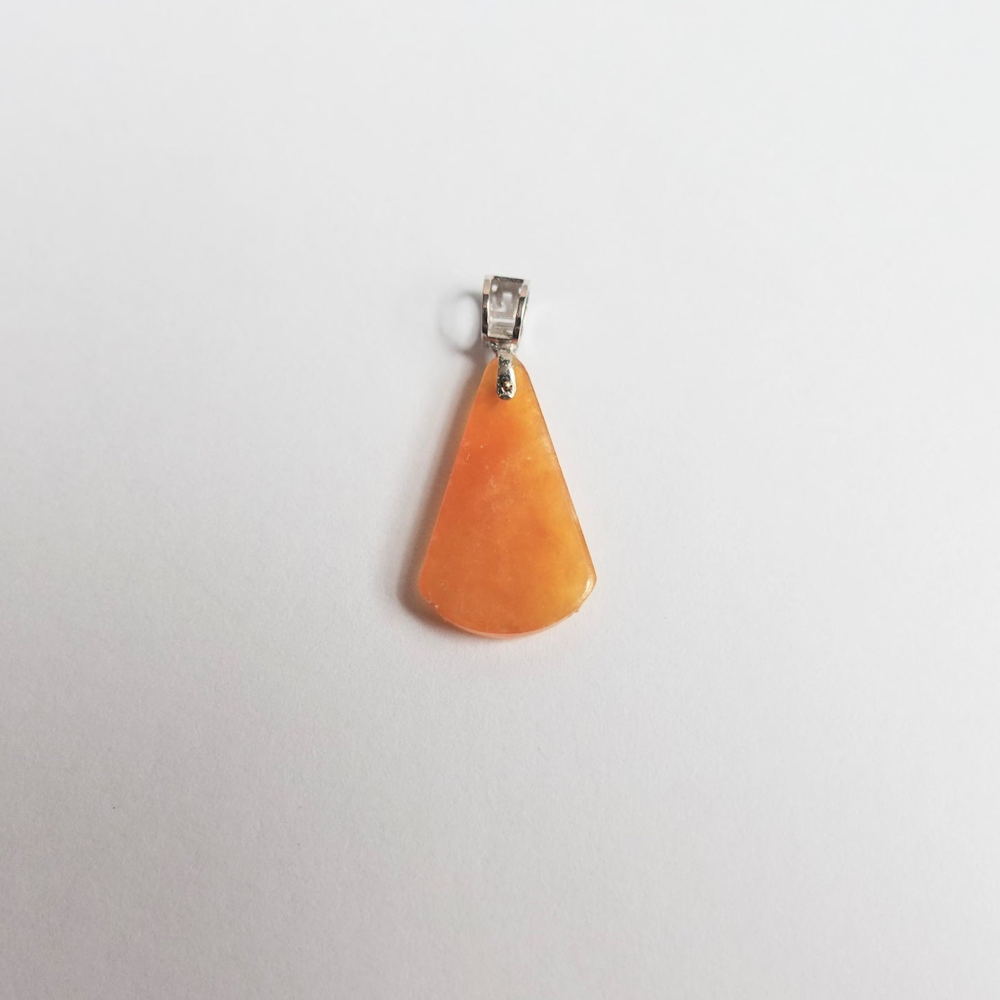 翡翠#STC450-冰黃翡無事牌