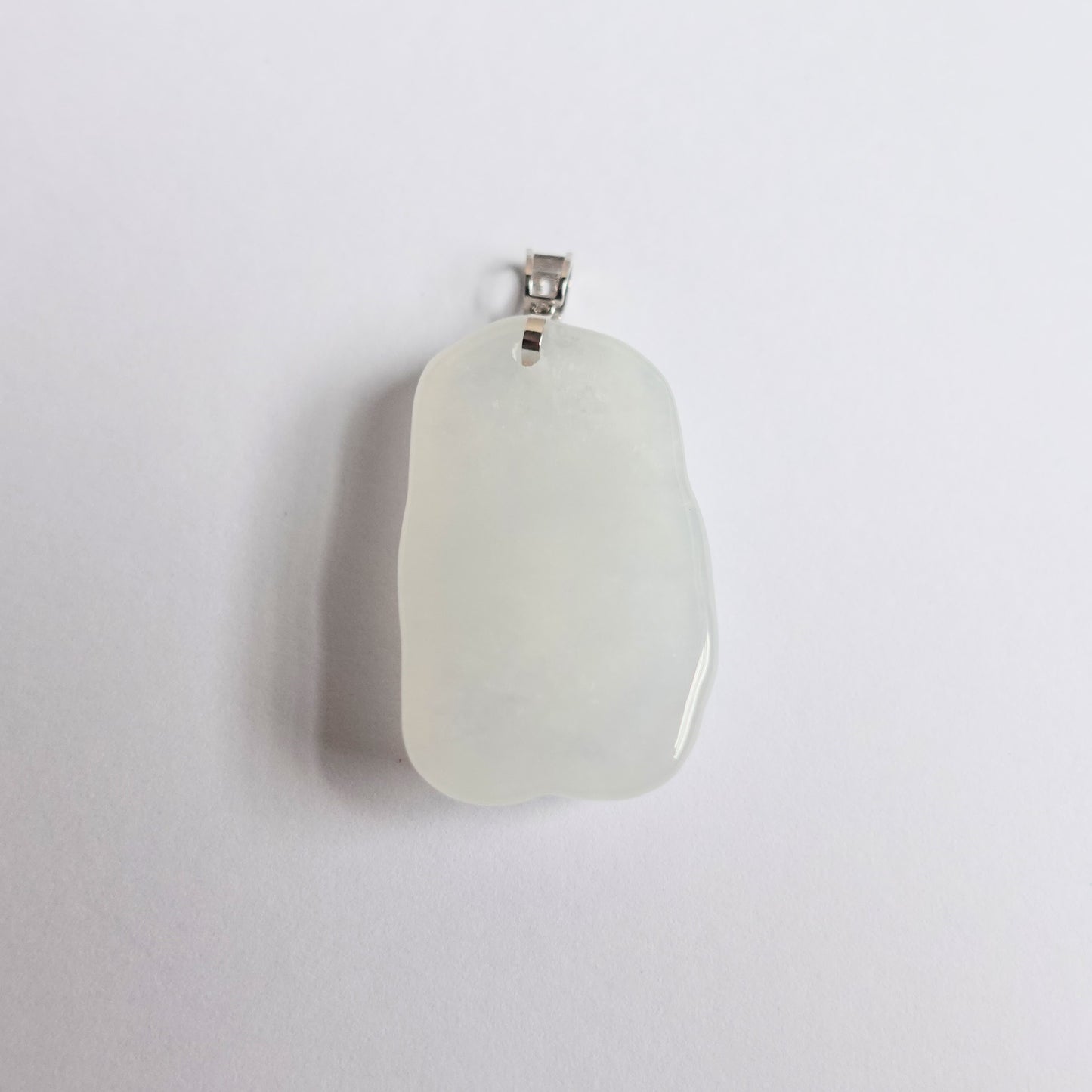 翡翠#STC448-糯冰種鹿牌