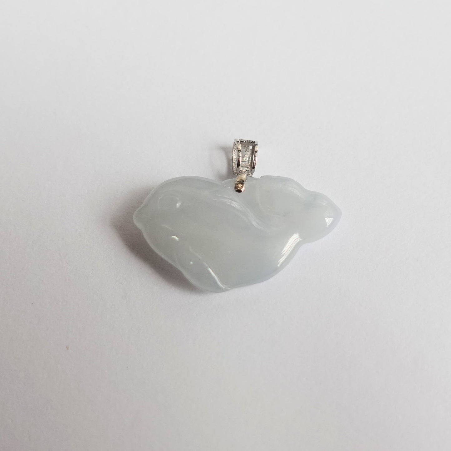 翡翠#STC434-紫羅蘭海豚吊墜