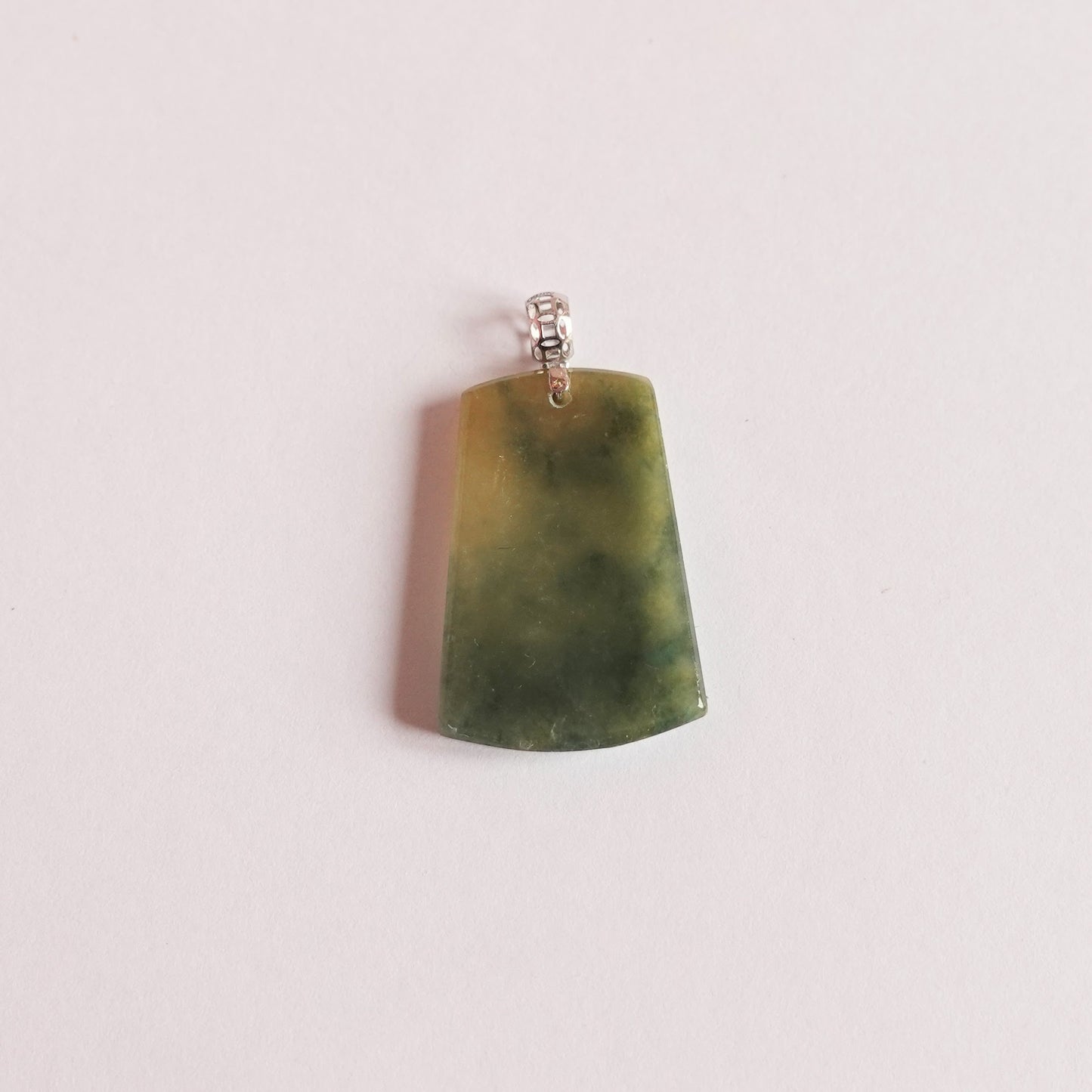 翡翠#STC348-黃加綠無事牌