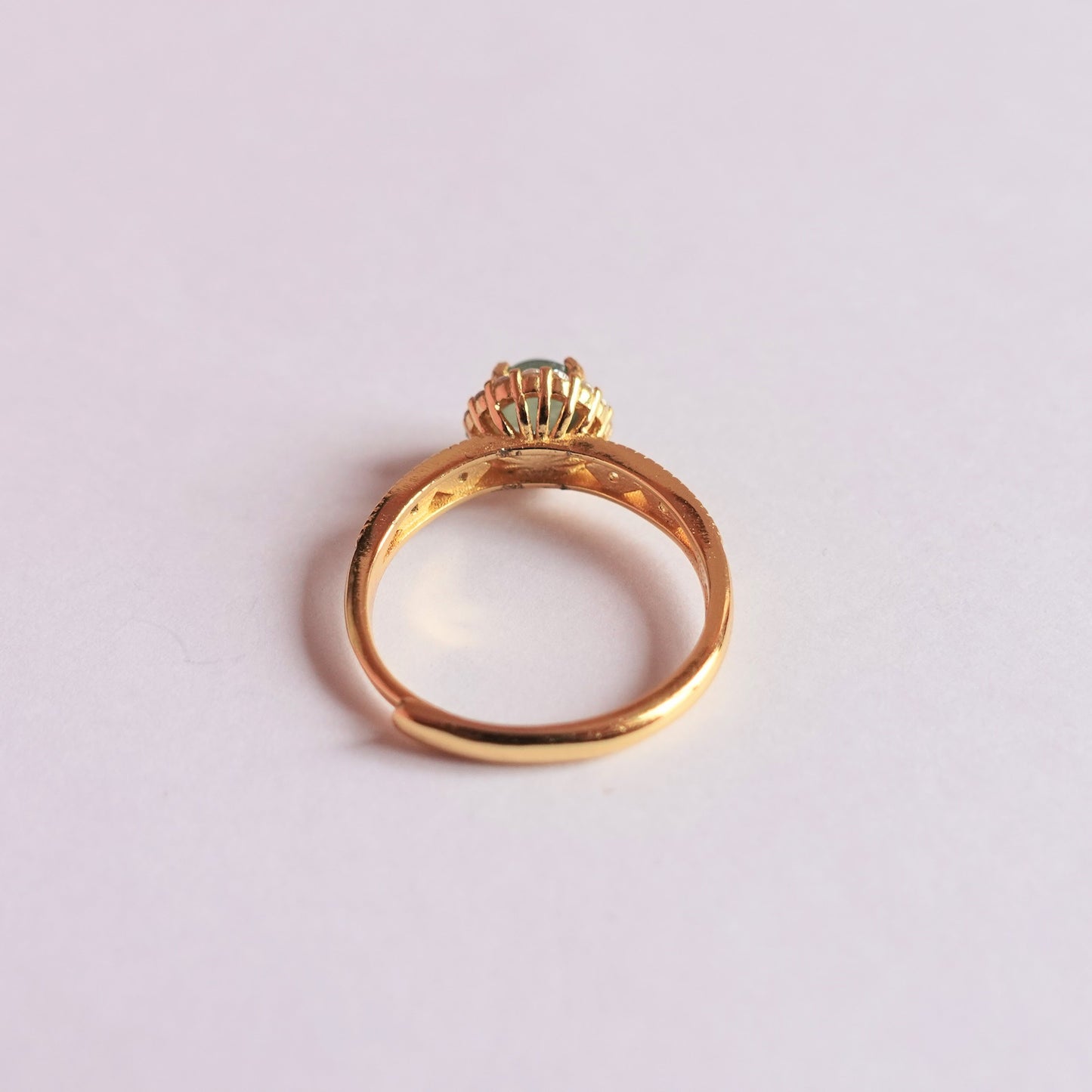 翡翠#STC204-冰晴蛋面銀戒指