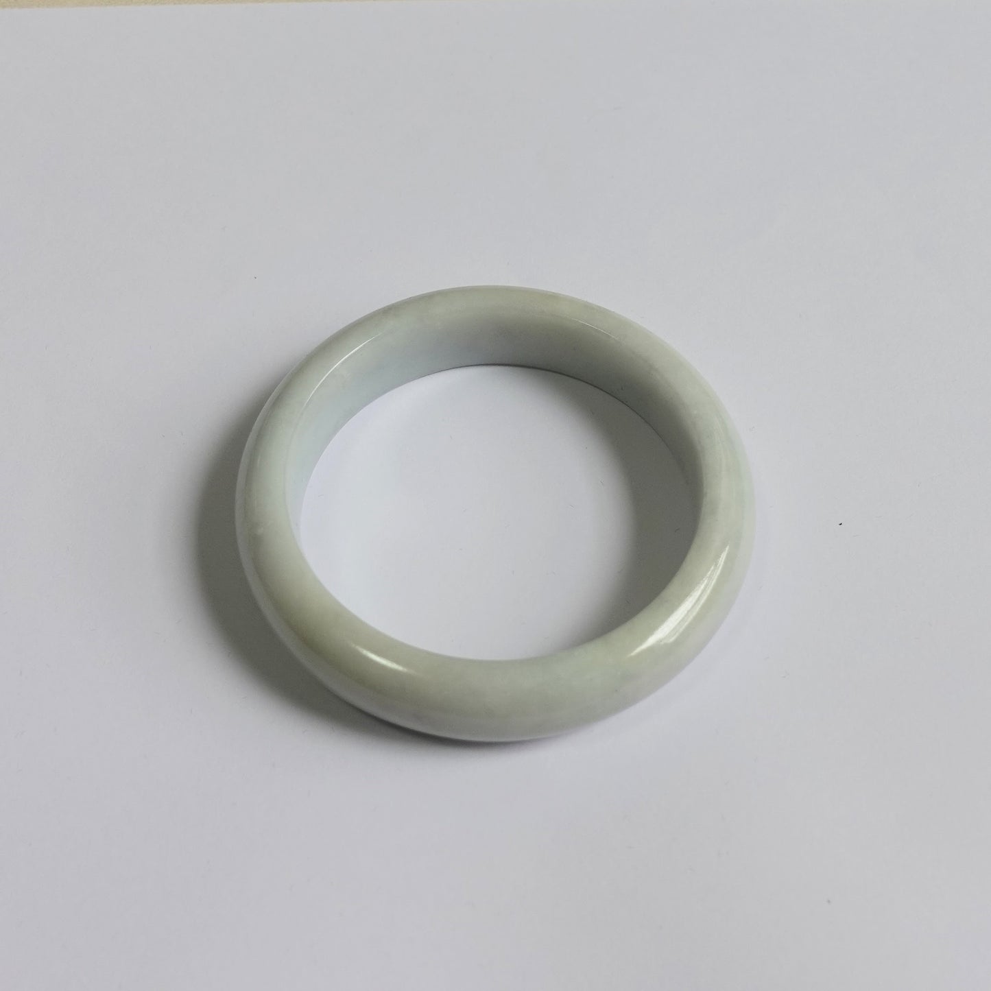 翡翠#STC374-糯種帶黃福鐲