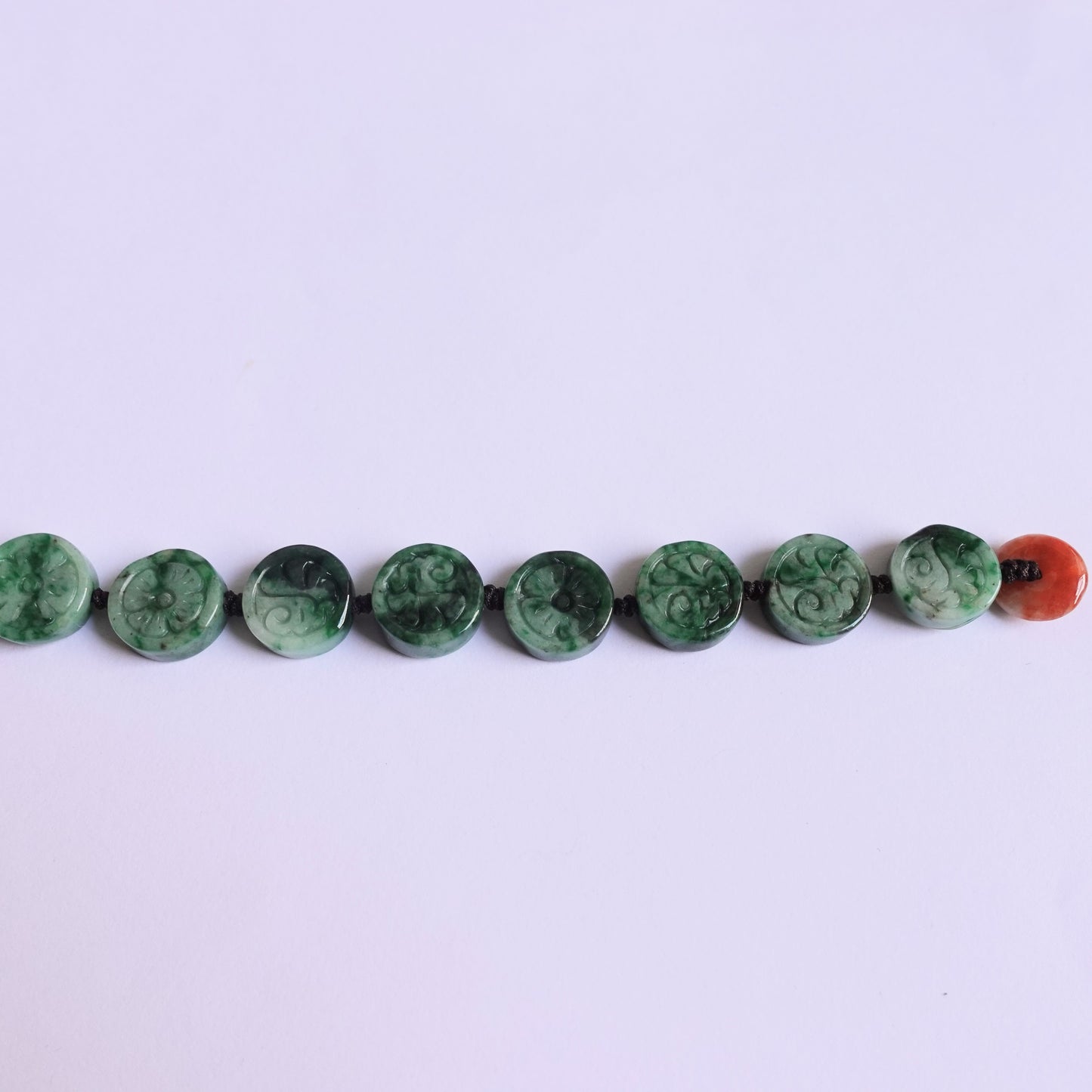 翡翠#STC173-花青手串