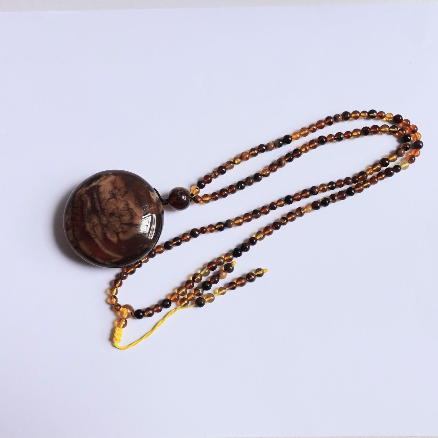 琥珀#STC261-緬甸溶洞根珀吊墜