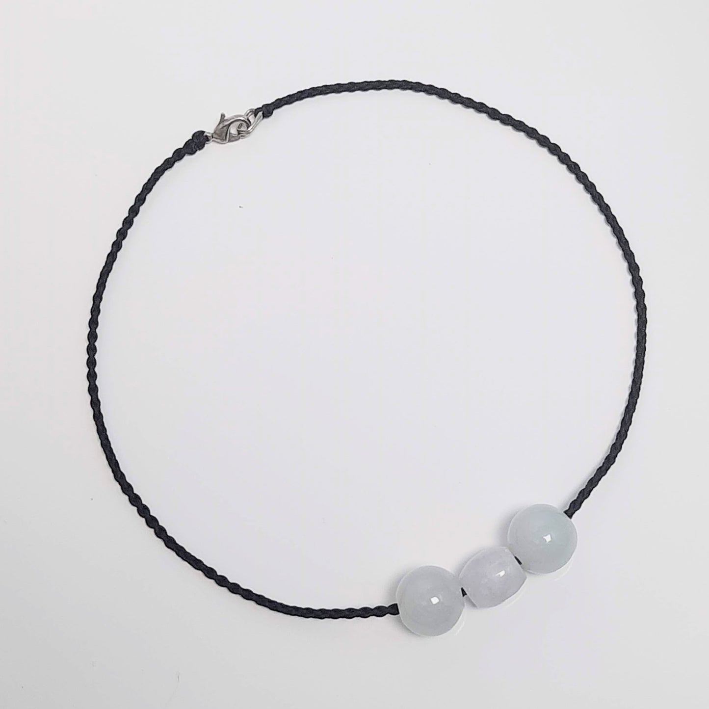 翡翠#STC248-紫羅蘭圓珠項鏈