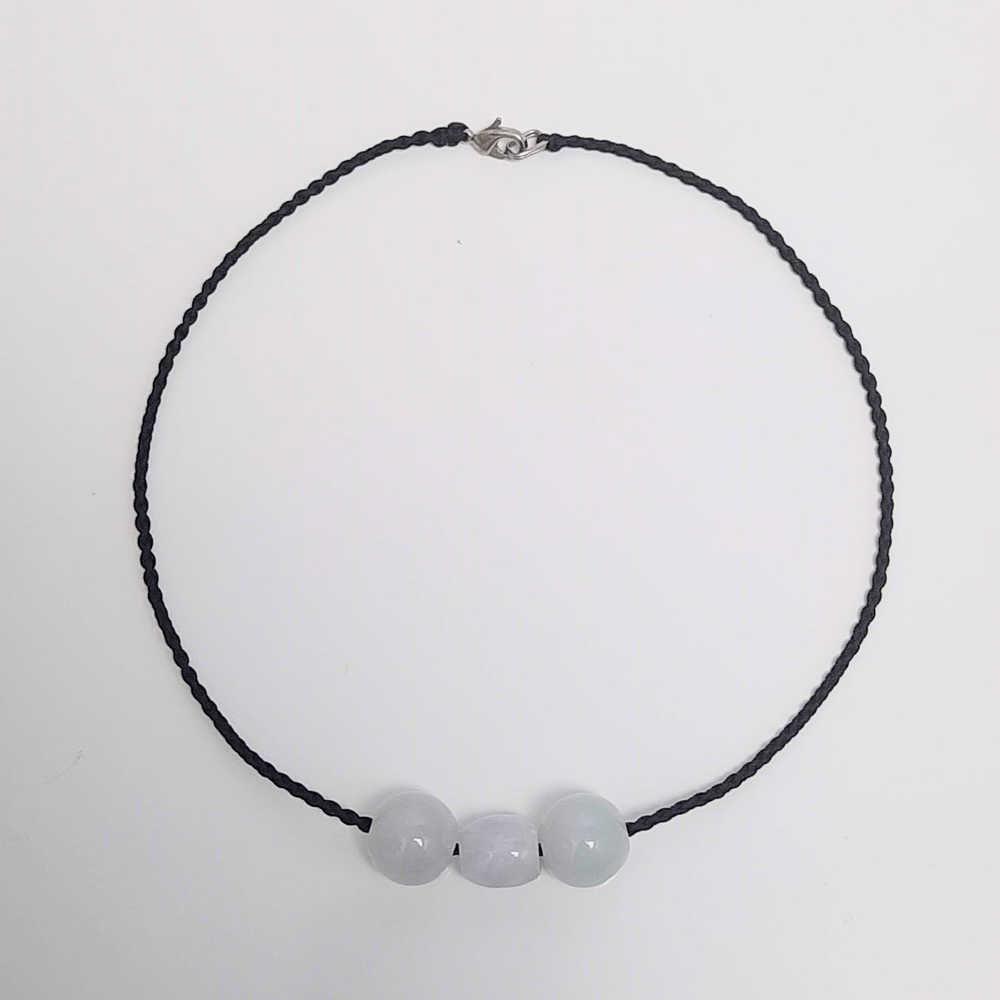 翡翠#STC248-紫羅蘭圓珠項鏈