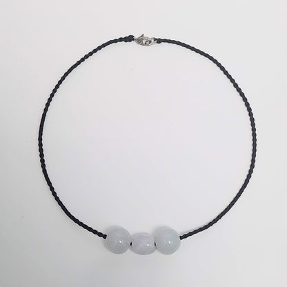 翡翠#STC248-紫羅蘭圓珠項鏈