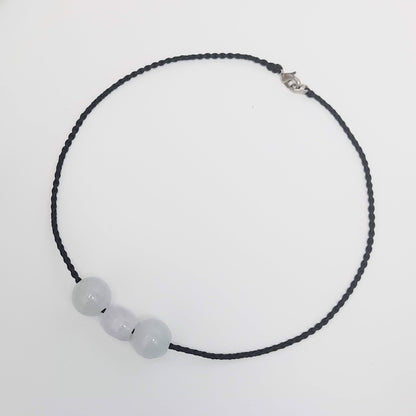 翡翠#STC248-紫羅蘭圓珠項鏈